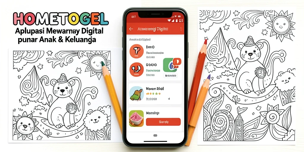 Tampilan antarmuka HOMETOGEL yang ramah anak untuk mewarnai.