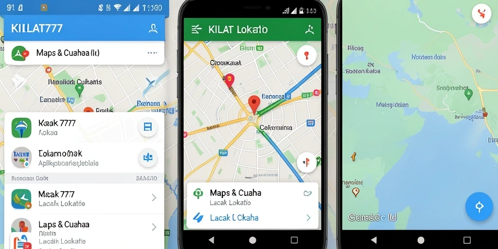 Antarmuka sederhana KILAT777 dengan fungsi pelacakan lokasi real-time.