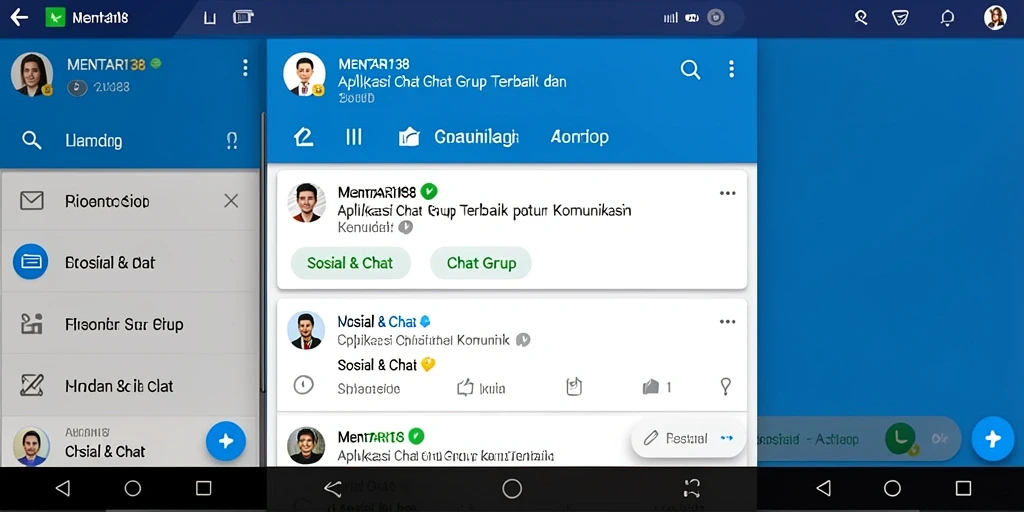 Tampilan antarmuka MENTARI138 yang intuitif dan menarik untuk Chat Grup.