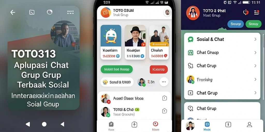 Antarmuka TOTO313 yang menampilkan fitur Chat Grup yang menarik.