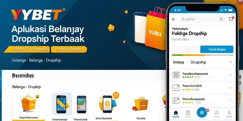 Tampilan antarmuka YYBET yang intuitif untuk belanja produk Dropship.